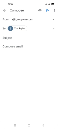 Press Subject and key in the required subject.
