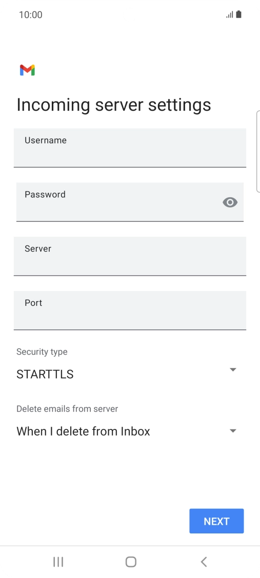 Press the field below 