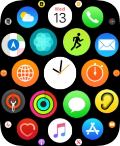 Press the music player icon.