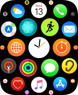 Press the music player icon.