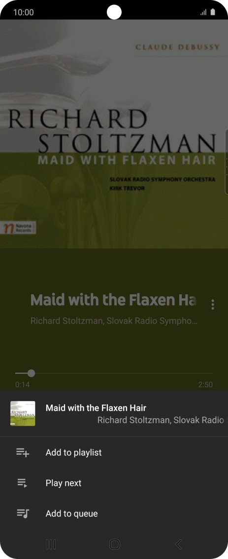 Press Add to playlist.