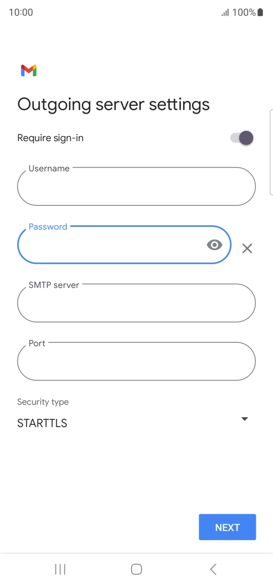 Press the field below 
