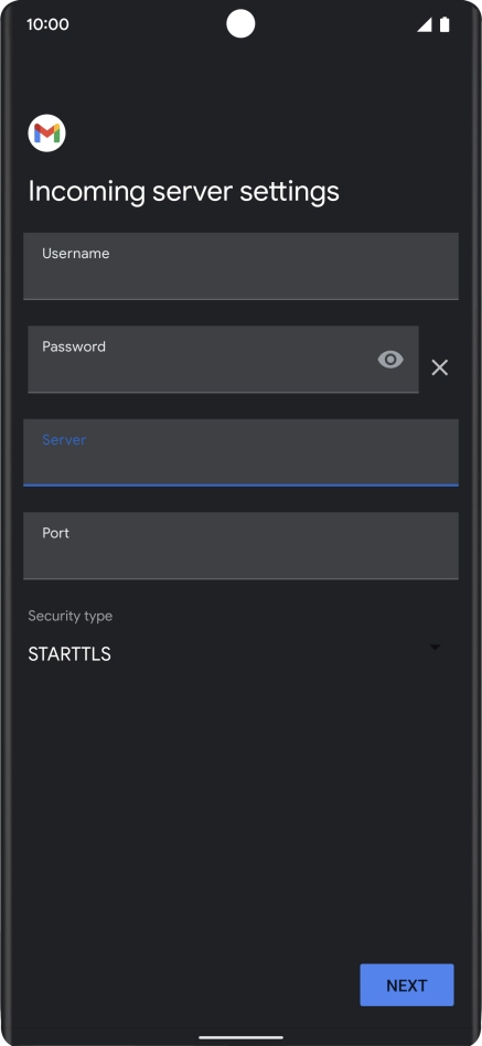 Press the field below 