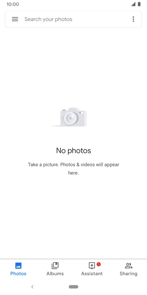 Press Albums and go to the required folder.