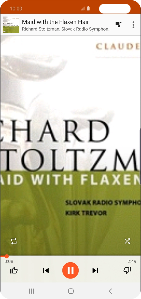 Press arrow right to go to the next audio file.