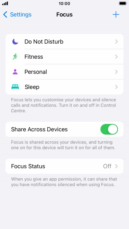 Press Do Not Disturb.