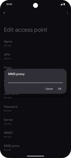 Key in 149.254.201.135 and press OK.