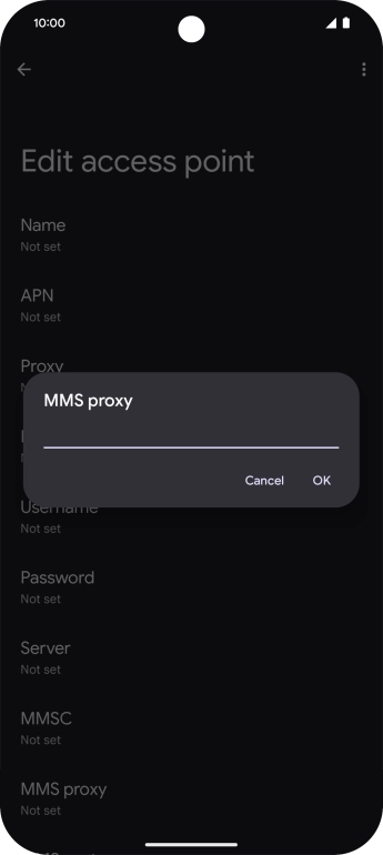 Key in 149.254.201.135 and press OK.