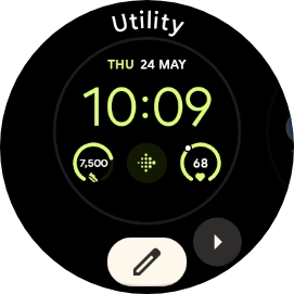 Slide your finger left on the screen.