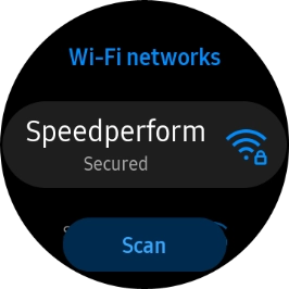 Press the required Wi-Fi network.
