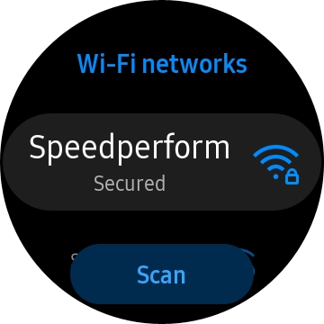 Press the required Wi-Fi network.