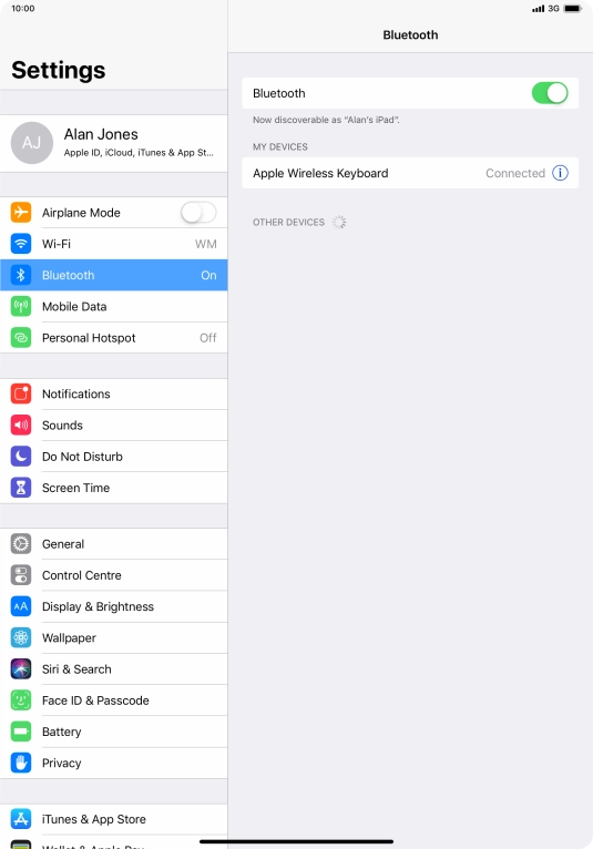Slide your finger upwards starting from the bottom of the screen to return to the home screen.