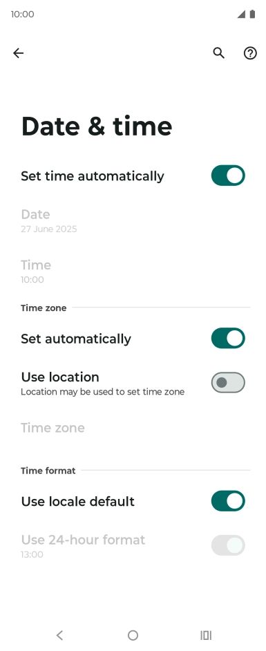 Press the Home key to return to the home screen.