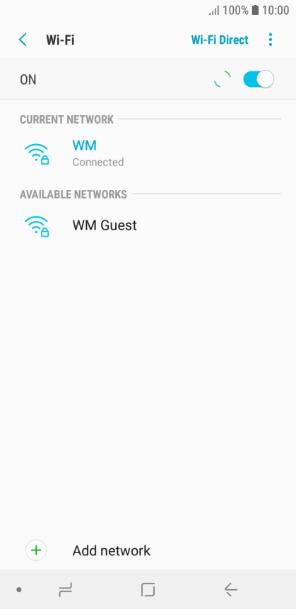 Press the Home key to return to the home screen.