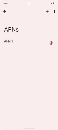 Press the new data connection icon.