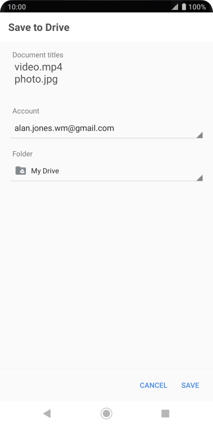 Press the field below 