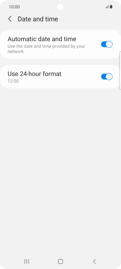 Press the Home key to return to the home screen.