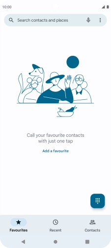 Press the menu icon.