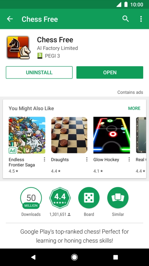 Press the Home key to return to the home screen.