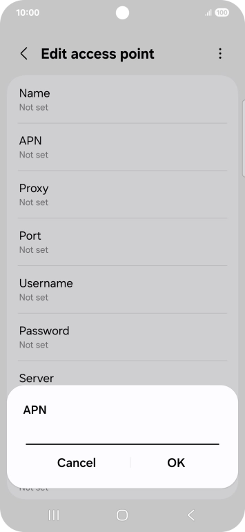 Key in eezone and press OK.