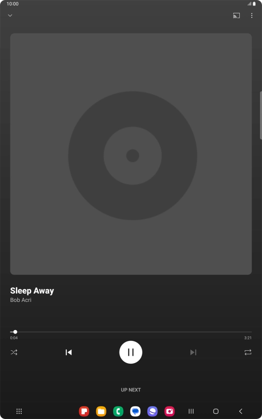 Press arrow right to go to the next audio file.