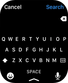 Press the microphone icon to turn on voice input.