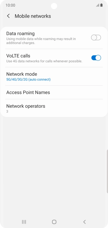 Press Access Point Names.