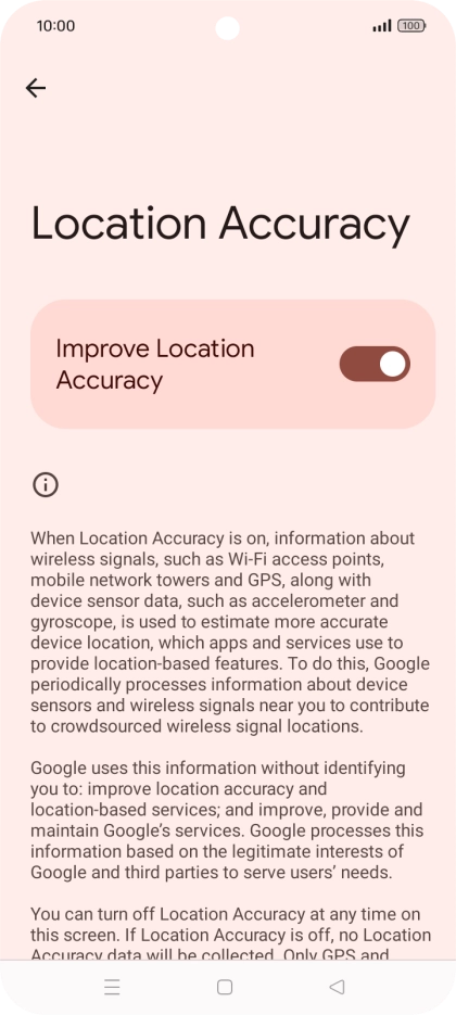 If you press the indicator next to 