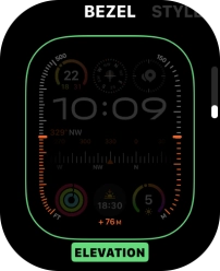 Turn the Digital Crown to change between the different designs.