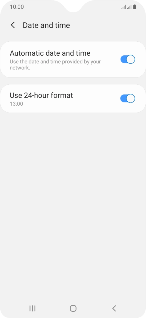 Press the Home key to return to the home screen.