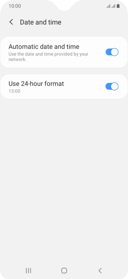 Press the Home key to return to the home screen.