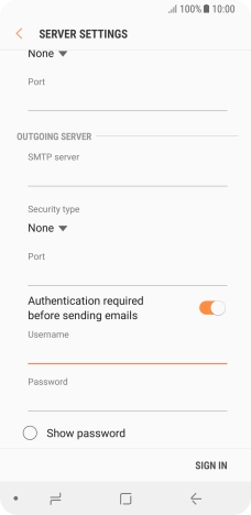 Press the field below 