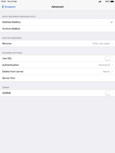 Press Authentication.