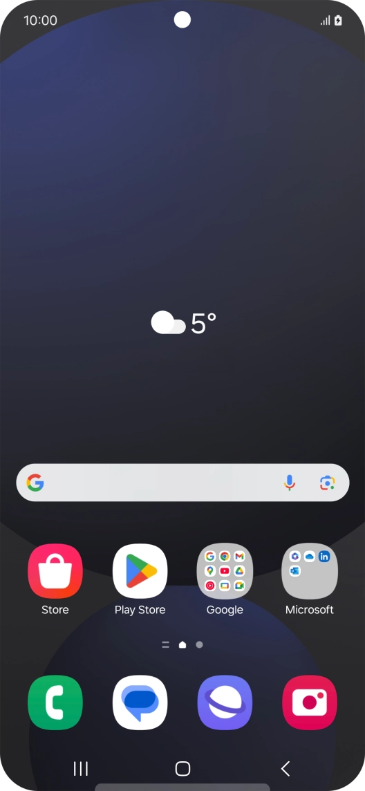 When the battery charging icon is displayed, charging is in progress.
