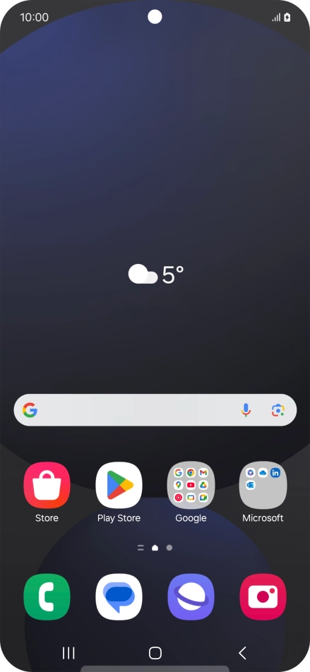 When the battery charging icon is displayed, charging is in progress.
