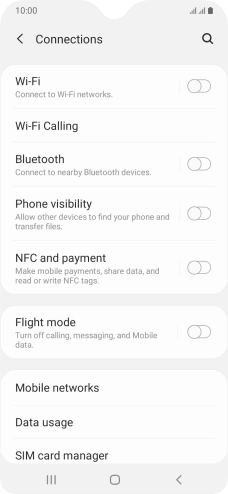 Press Mobile networks.