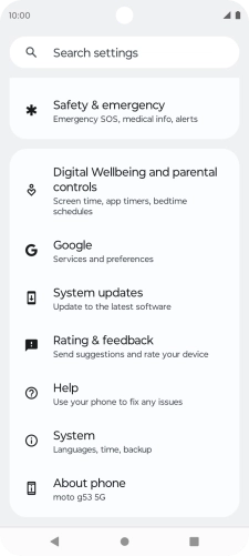 Press System updates.