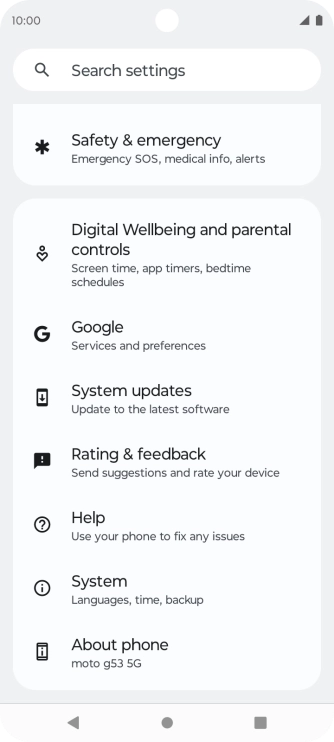 Press System updates.