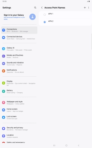 Press the Home key to return to the home screen.