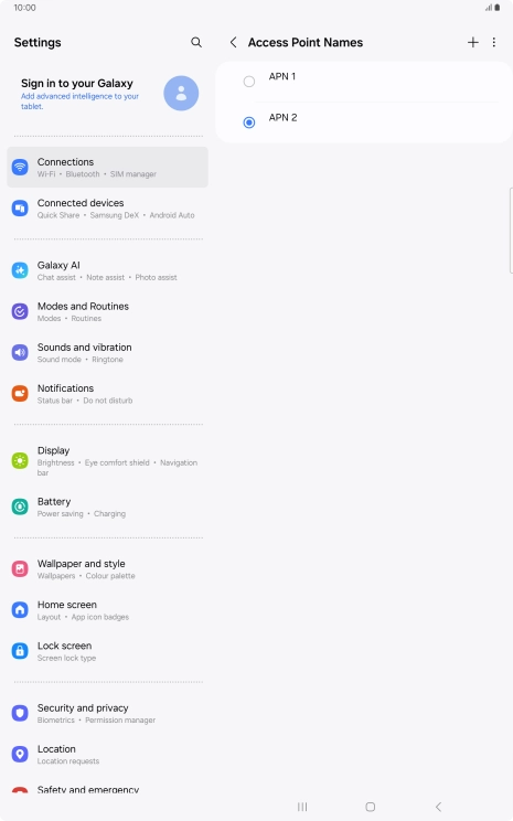 Press the Home key to return to the home screen.