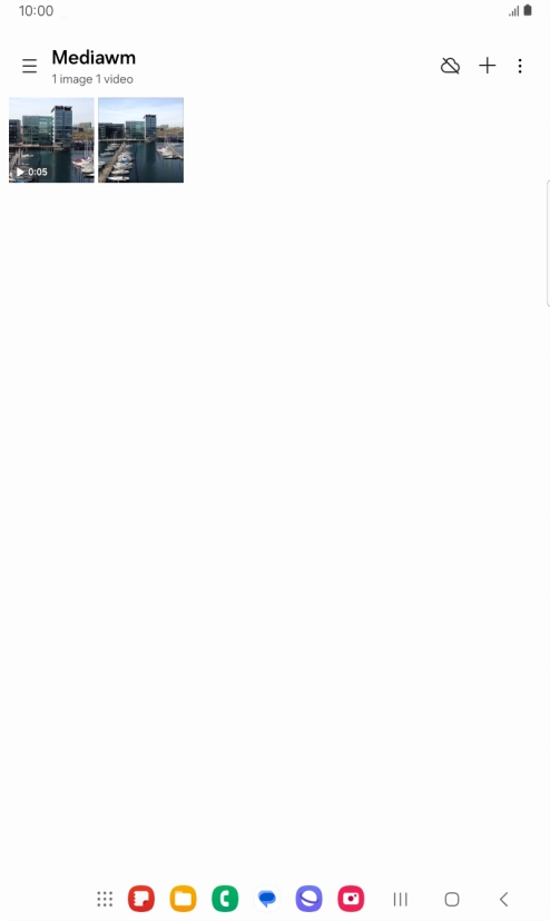 Press and hold the required picture or video clip.