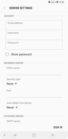 Press the field below 