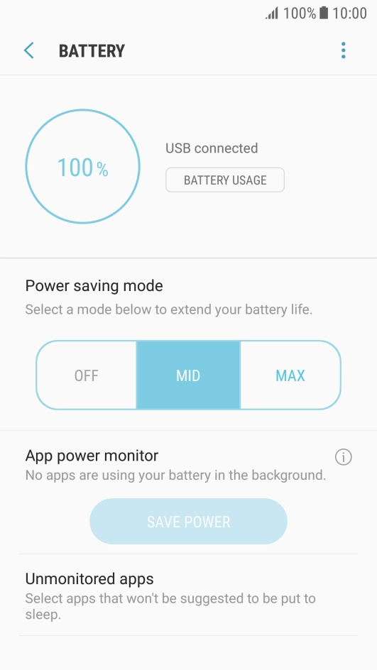 Press the Home key to return to the home screen.