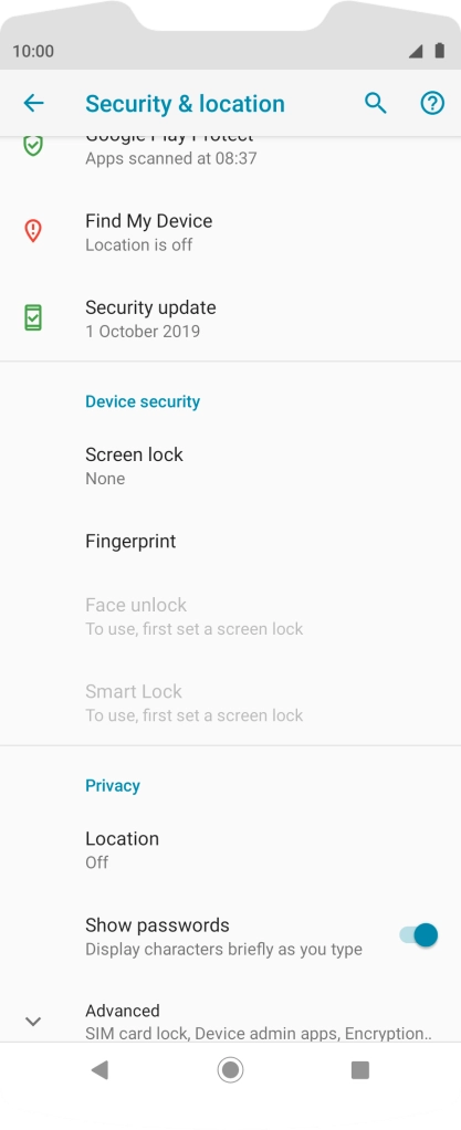 Press the Home key to return to the home screen.
