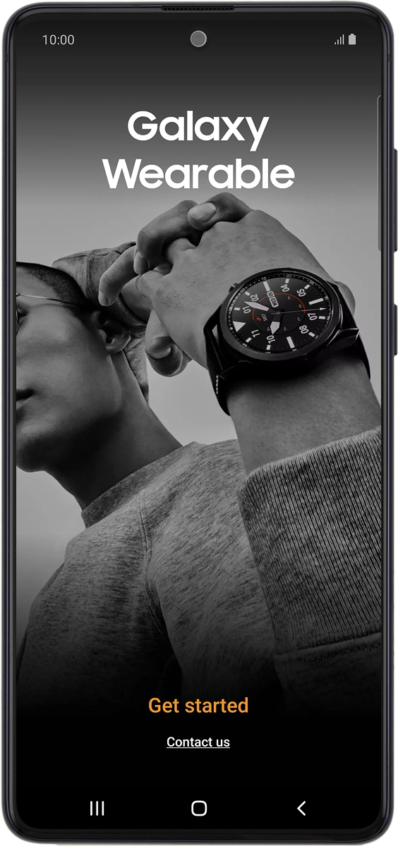 On your phone: Press Get started.