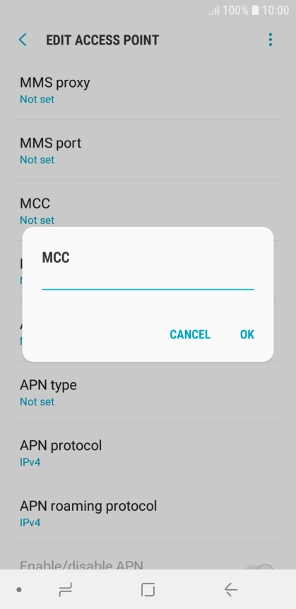 Key in 234 and press OK.