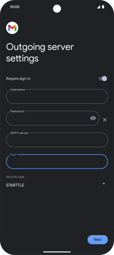 Press the drop down list below 