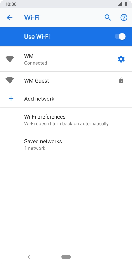Press the Home key to return to the home screen.