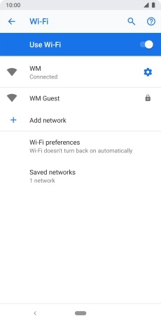 Press the Home key to return to the home screen.