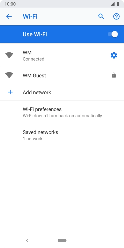 Press the Home key to return to the home screen.